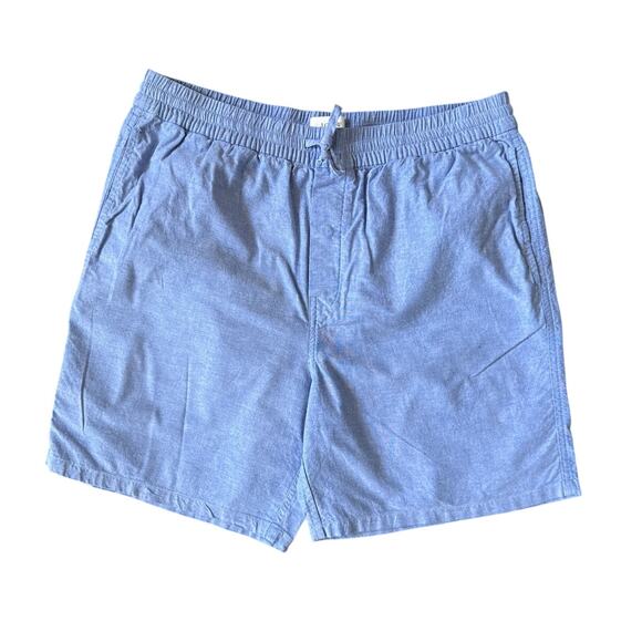 J.Crew 7'' Lounge Short in Broken-in Oxford Cloth in Raincoat Blue Size Medium - Picture 2 of 8
